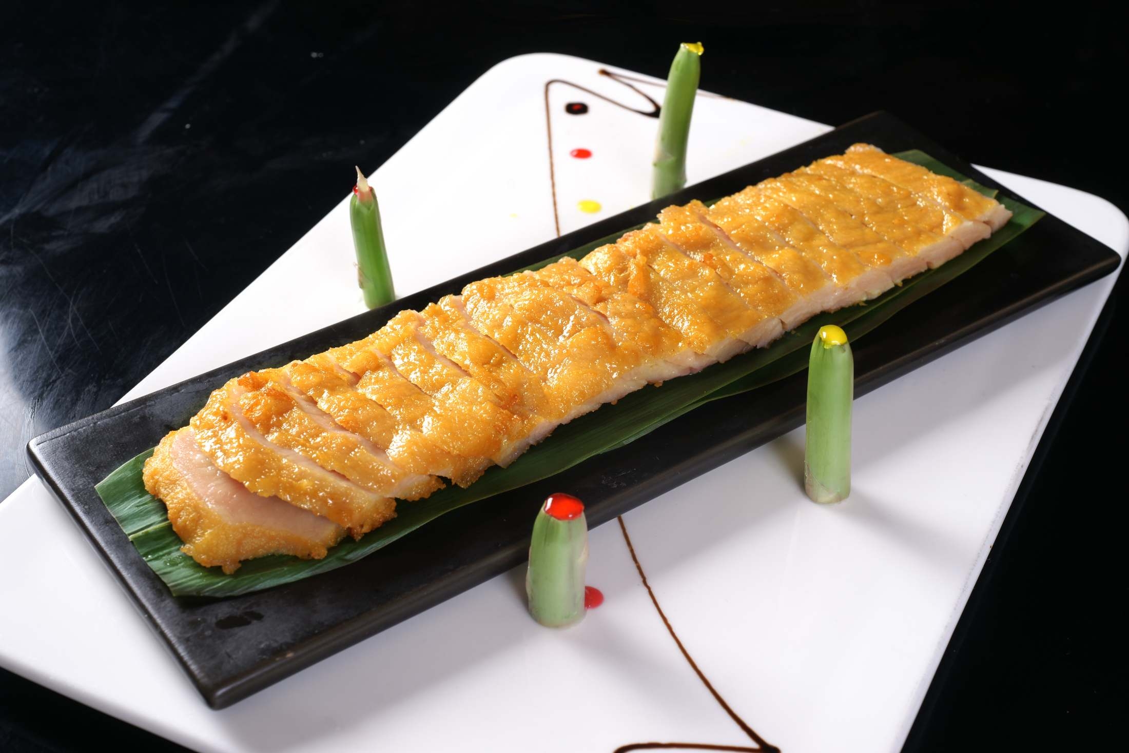 餐饮美食葡国猪颈肉高清图片