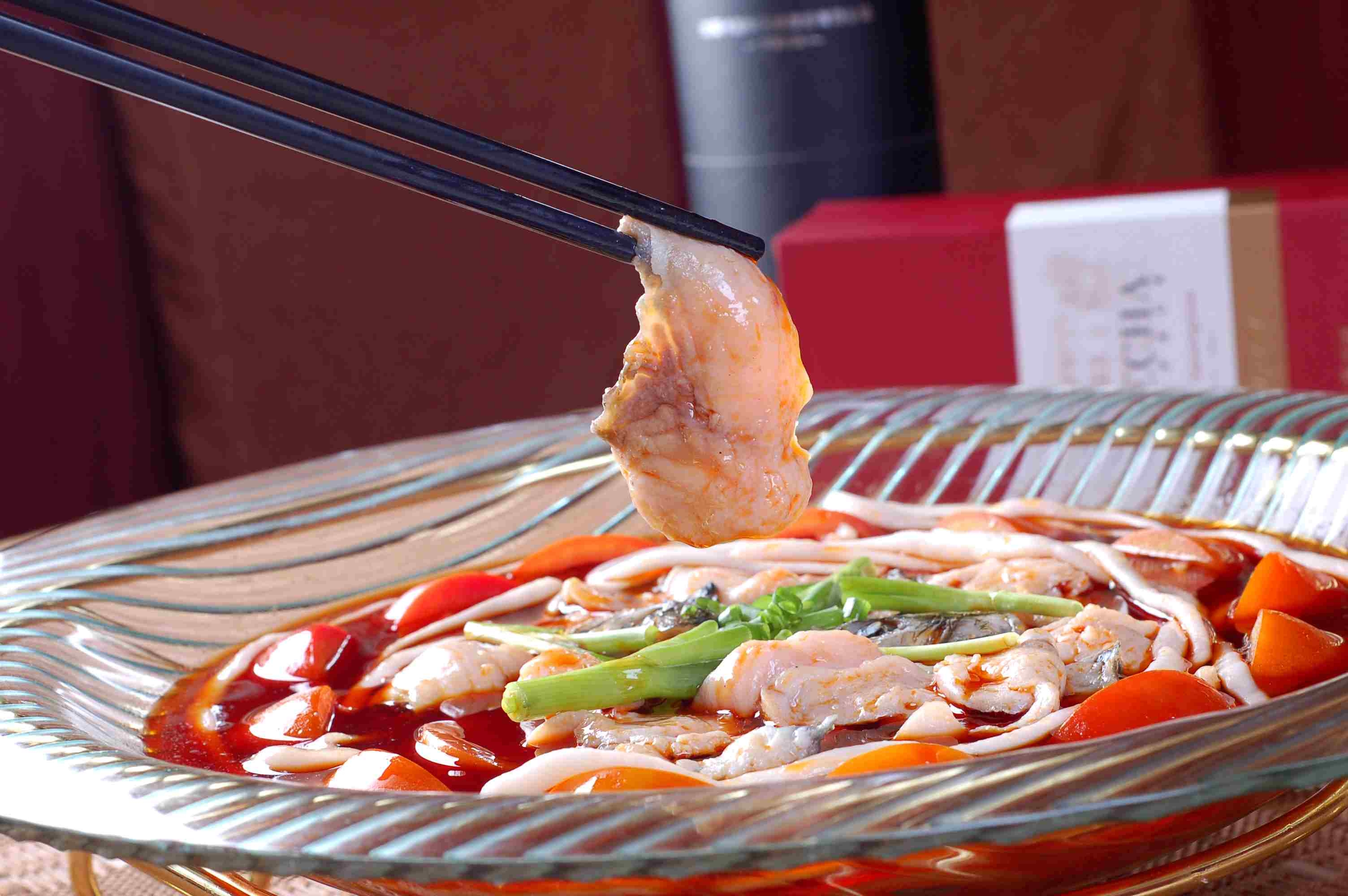 餐饮美食蕃茄青波鱼宣传图片灯箱