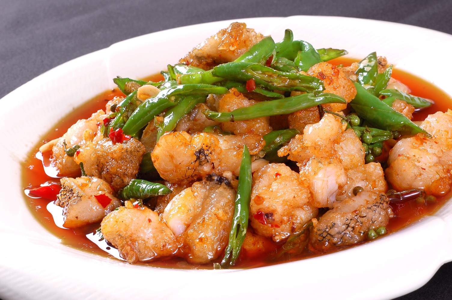 双椒鳕鱼高清图片