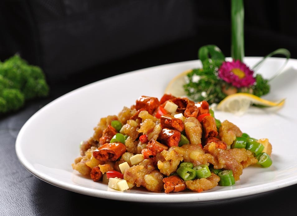 香辣猪仔骨高清图片