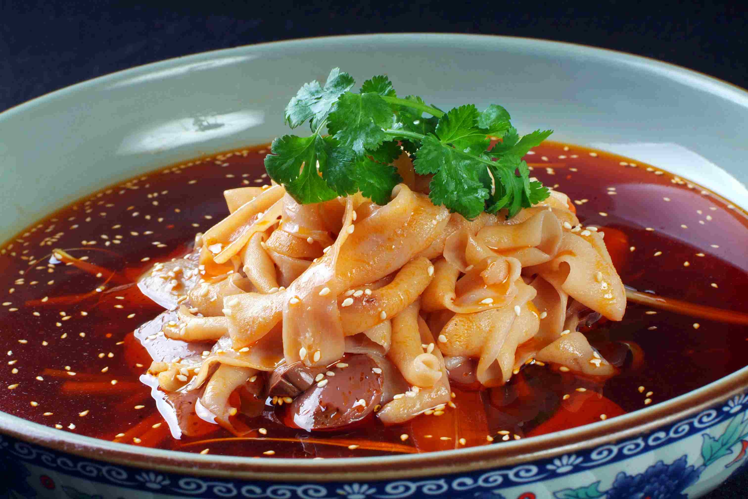 餐饮美食香汤鹅肠宣传图片灯箱