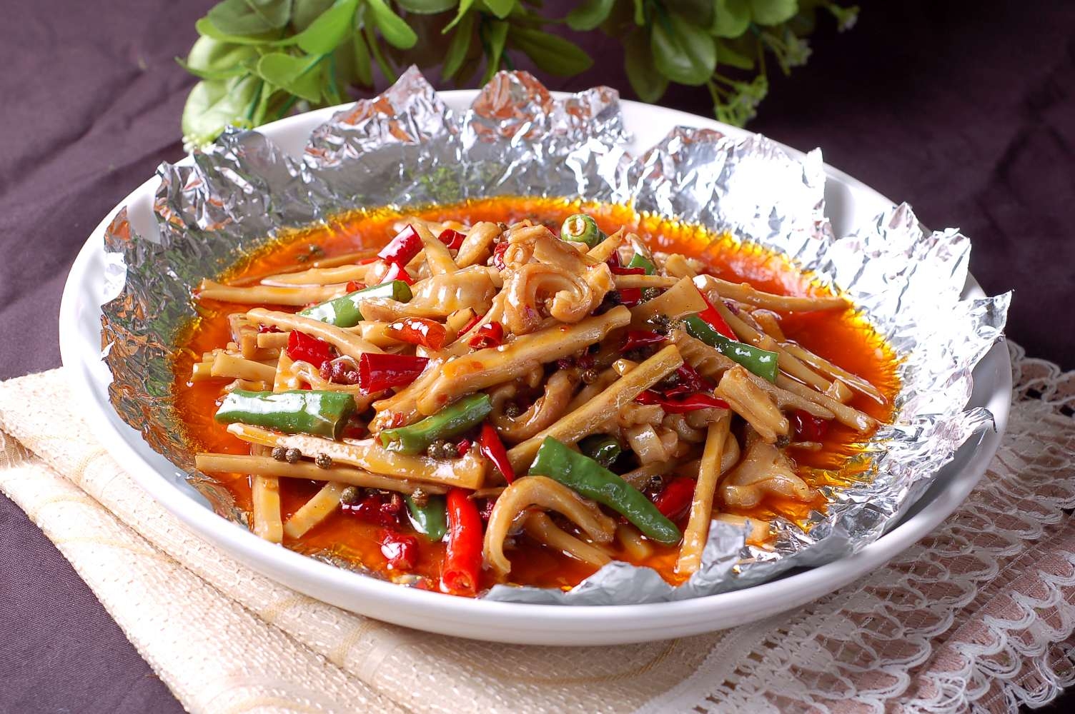 高清图片餐饮美食川菜香笋脆肚高清图片