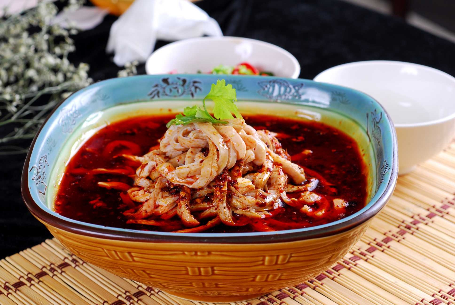 餐饮美食水清肥肠丝宣传图片灯箱