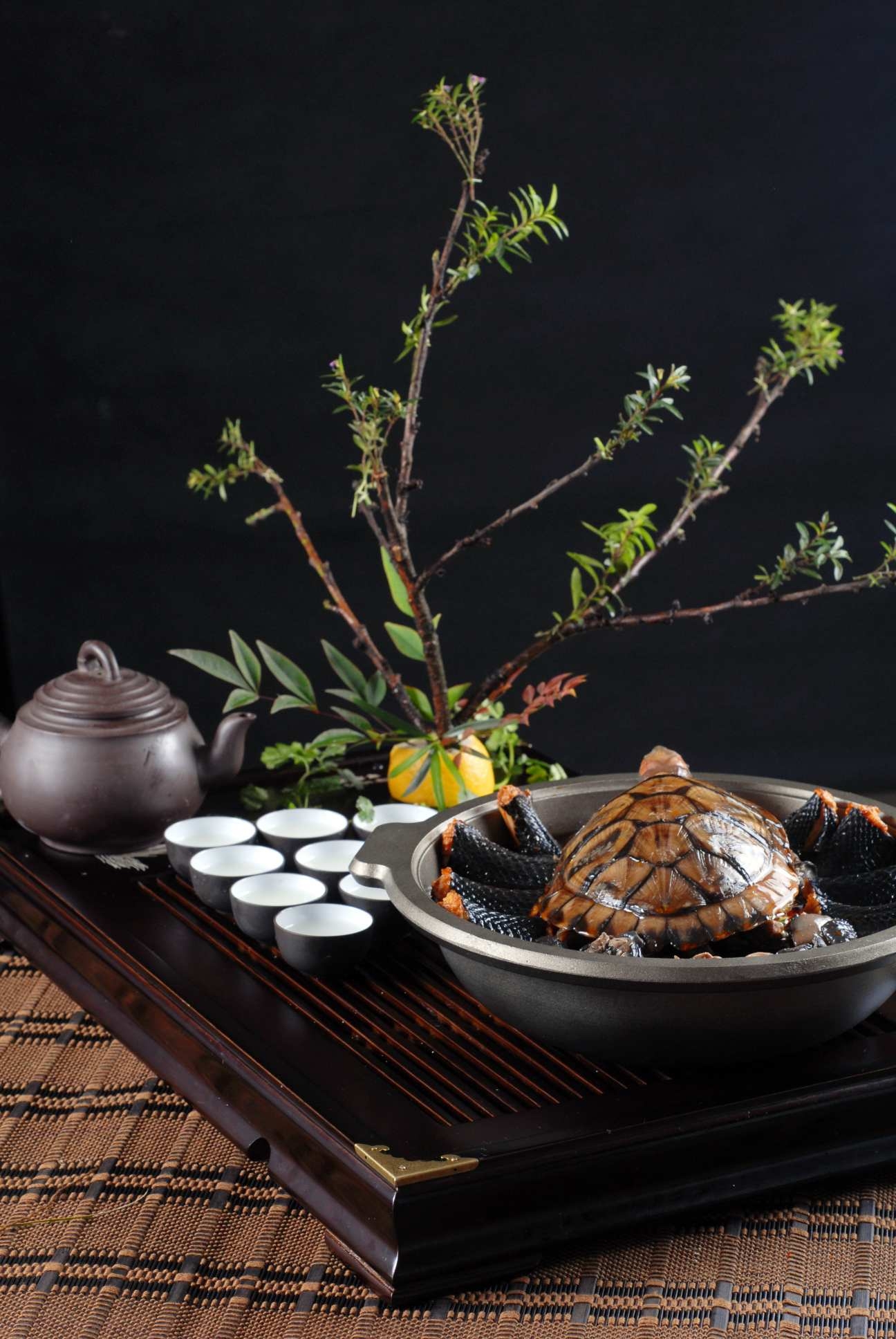 高清图片餐饮美食川菜神龟戏龙凤高清图片