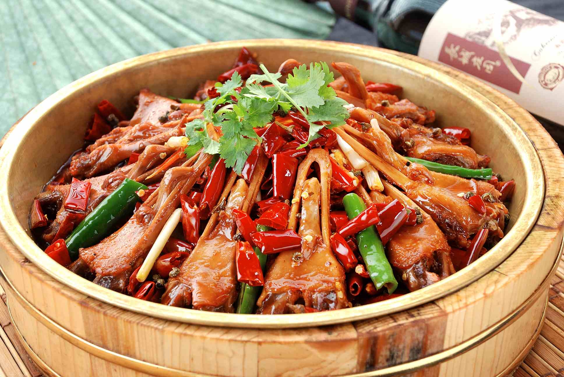 高清图片餐饮美食川菜鸭鸭唇铜盆鸭唇高清图片934