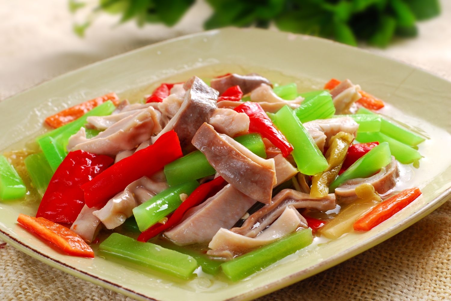 餐饮美食青笋肚条宣传图片灯箱