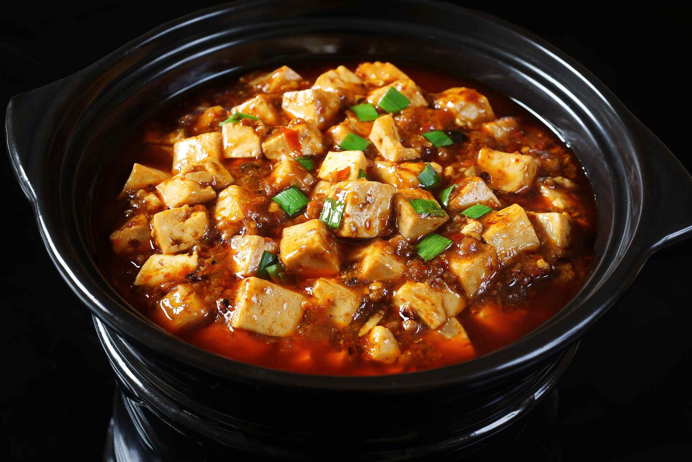 餐饮美食麻婆豆腐宣传图片灯箱