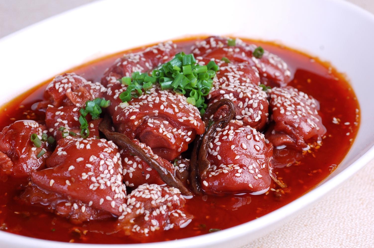 餐饮美食干豇豆烧猪手高清图片