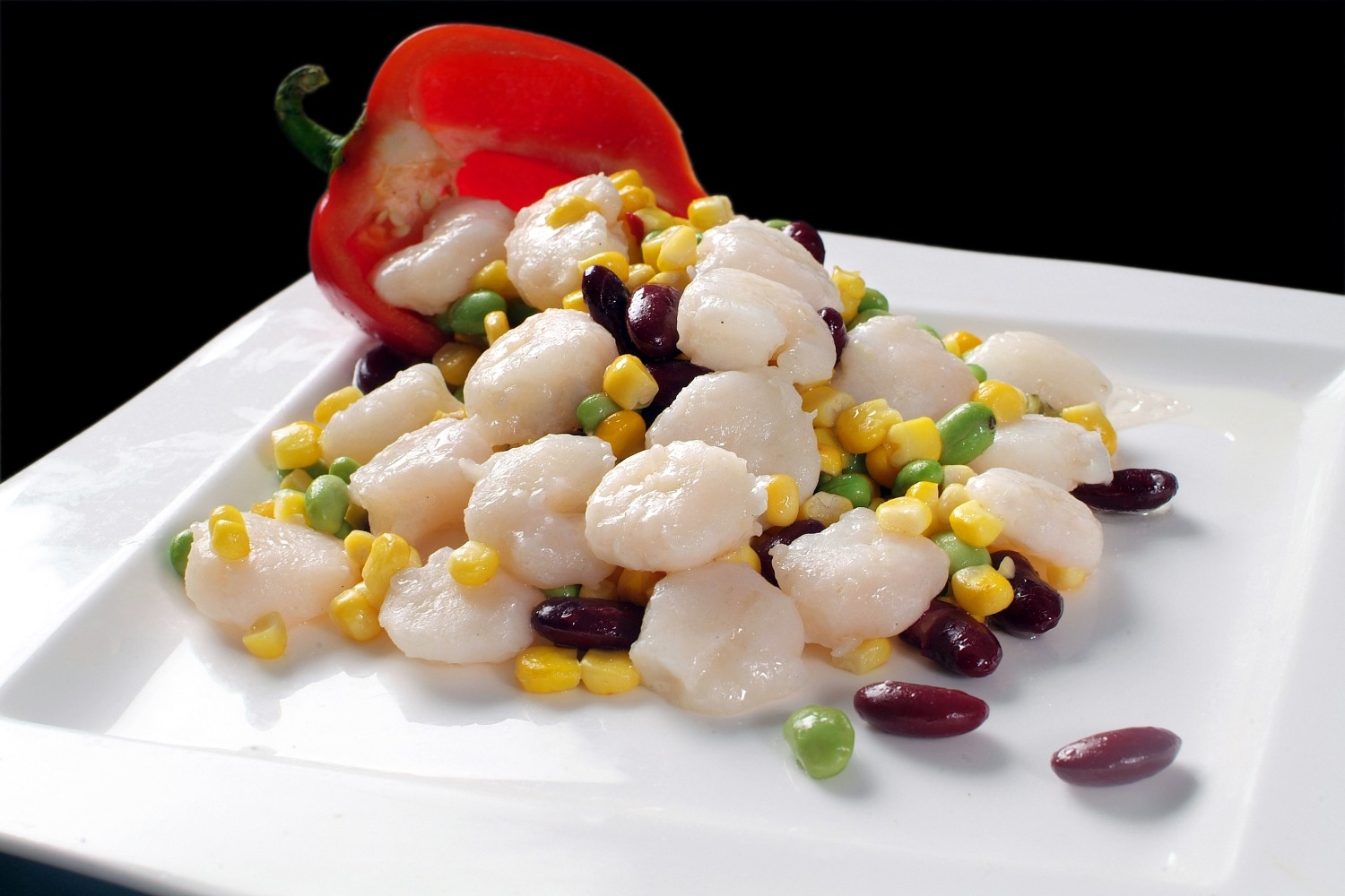 餐饮美食粗粮虾仁高清图片