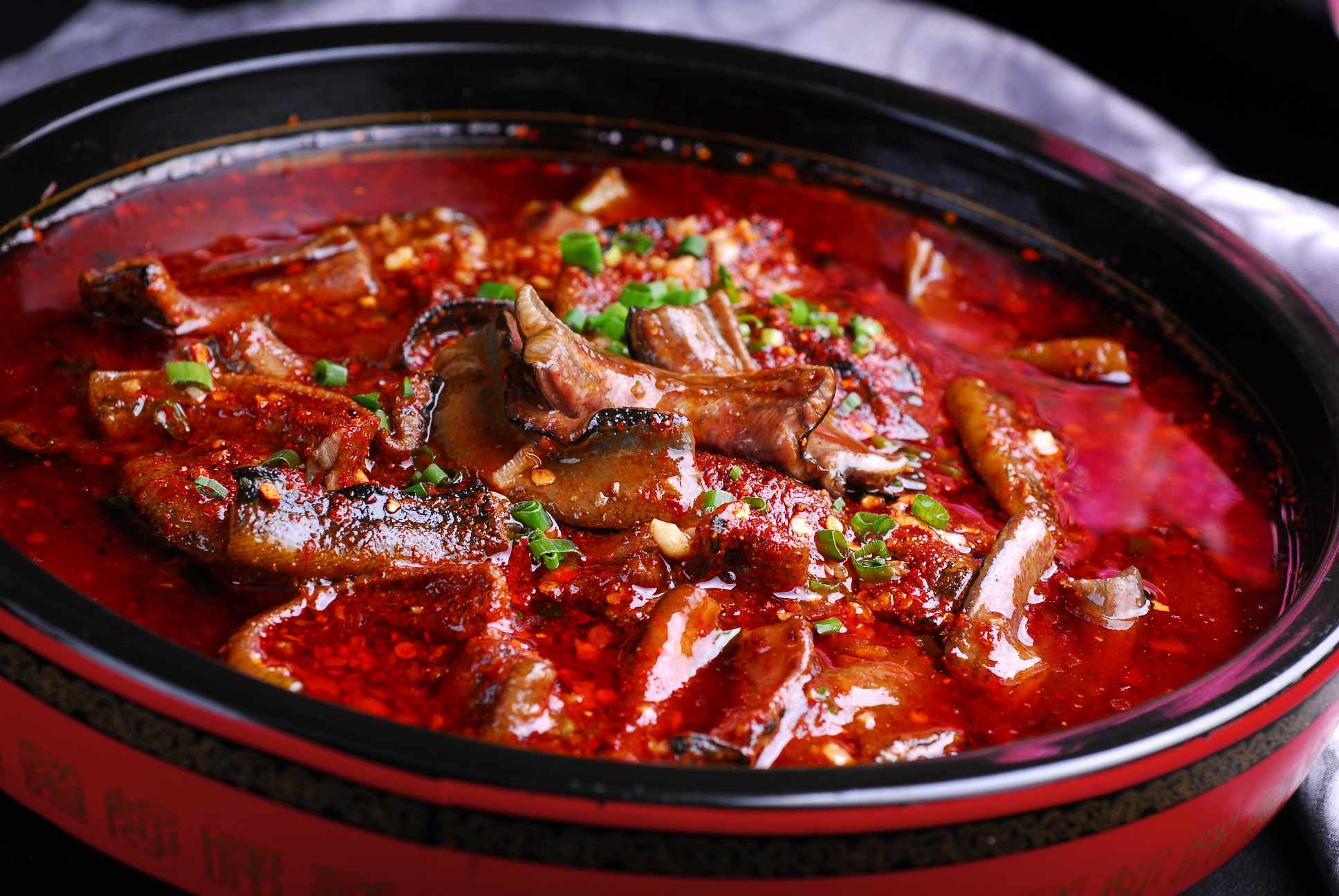 高清图片餐饮美食川菜水煮鳝段高清图片