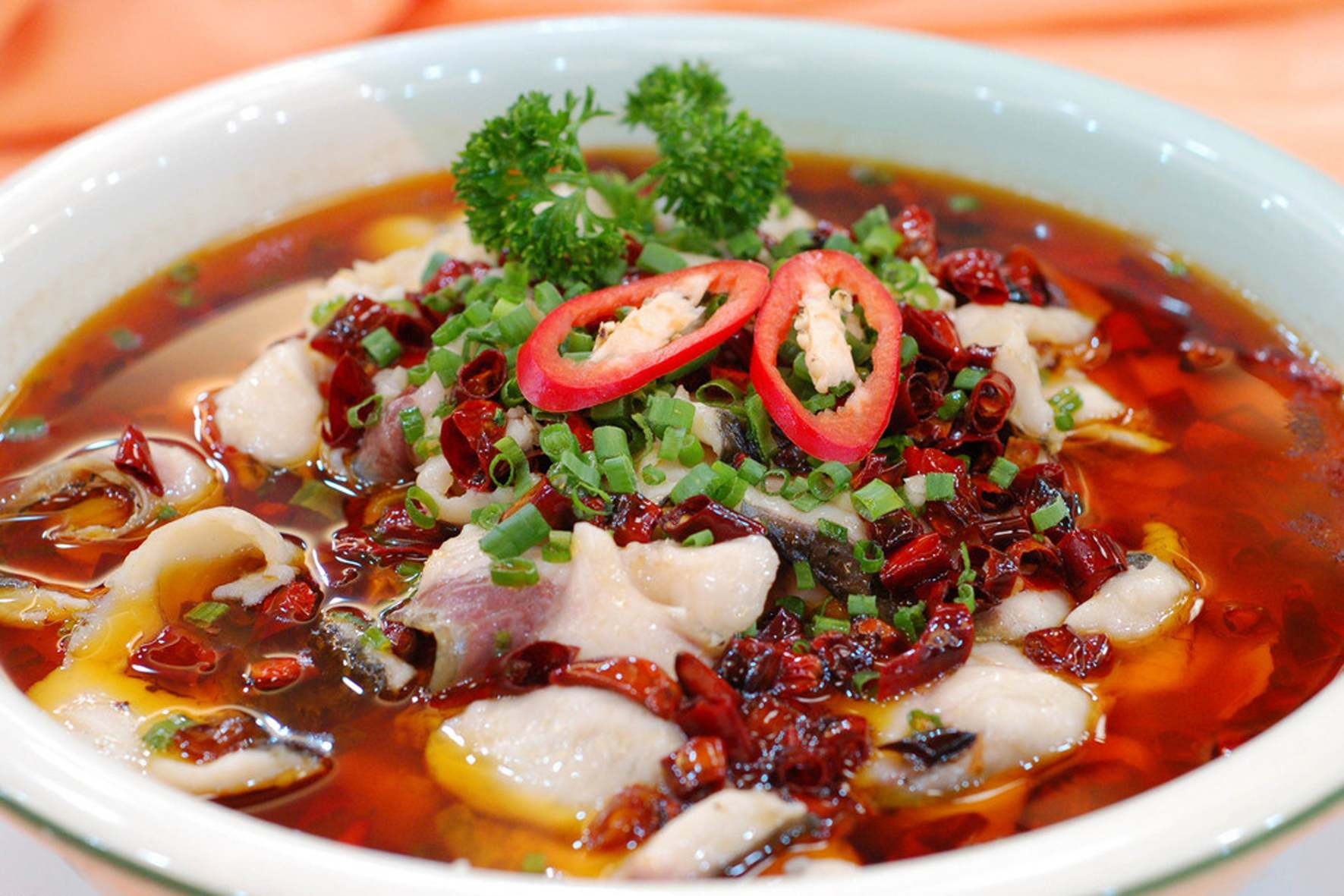 餐饮美食川菜水煮鱼高清图片