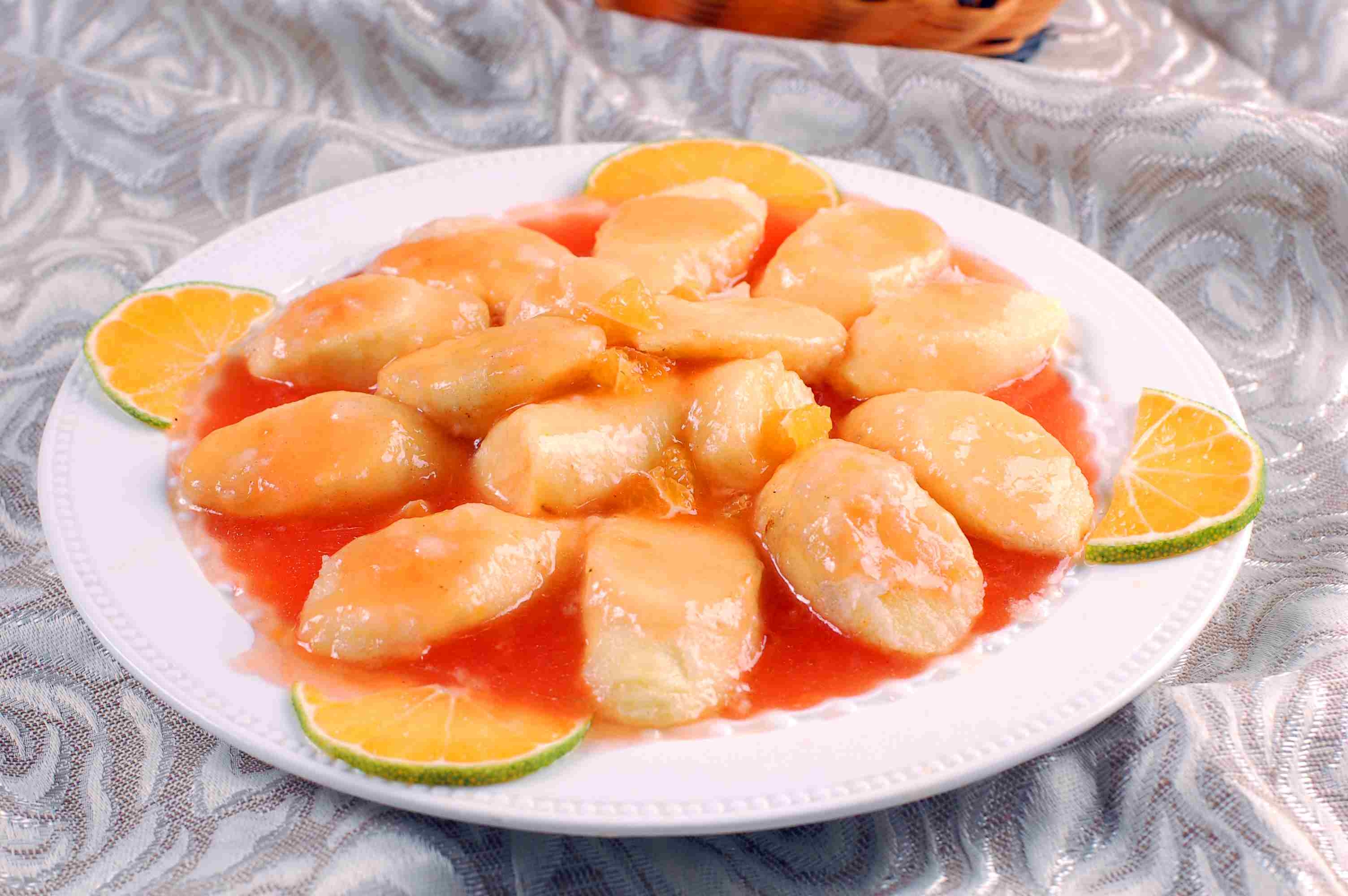 餐饮美食橙香日本豆腐高清图片