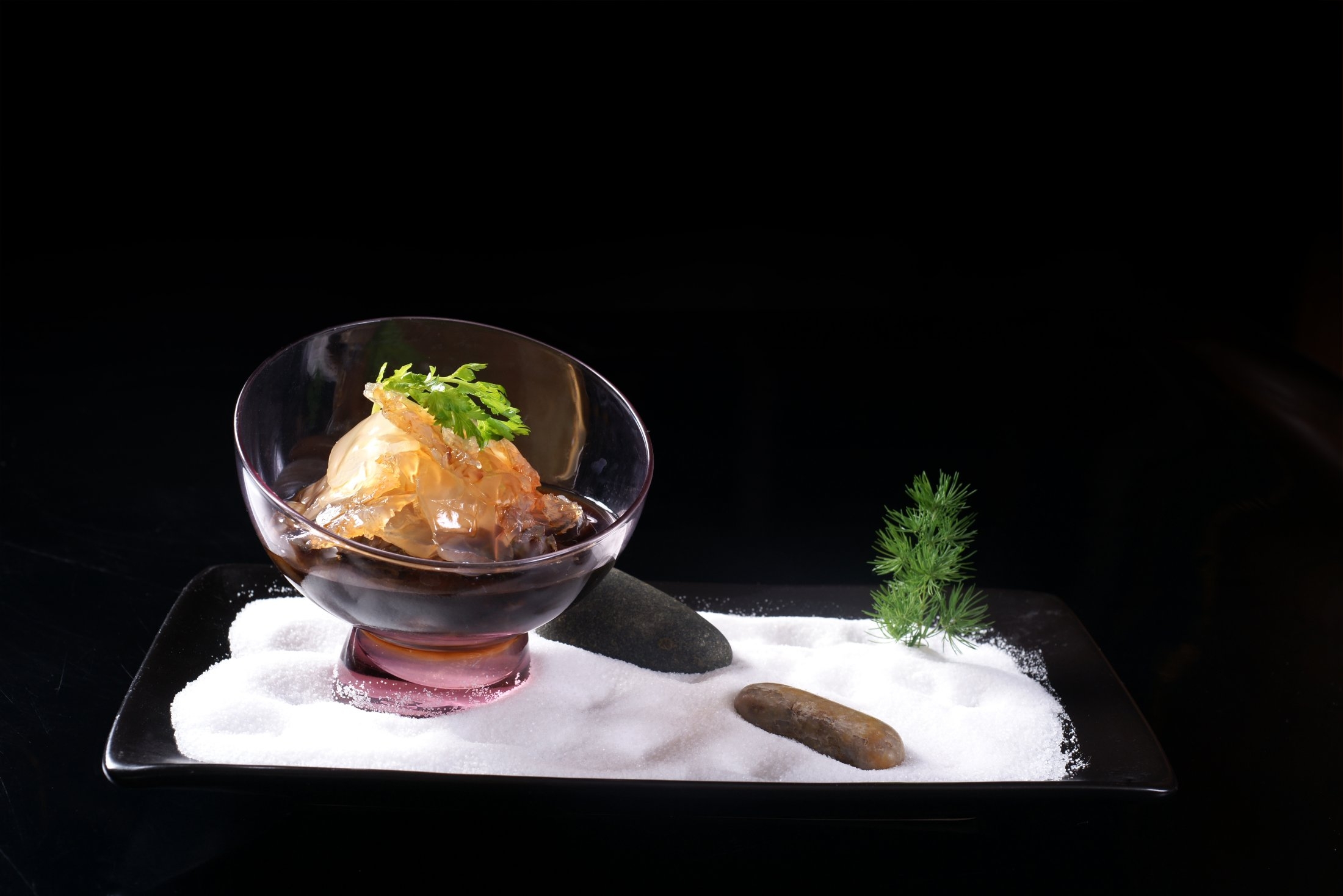 餐饮美食川菜老醋蜇头高清图片