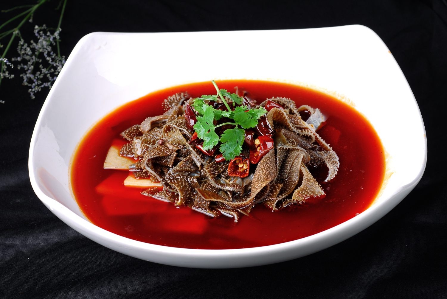 餐饮美食热菜麻辣草原肚宣传图片灯箱