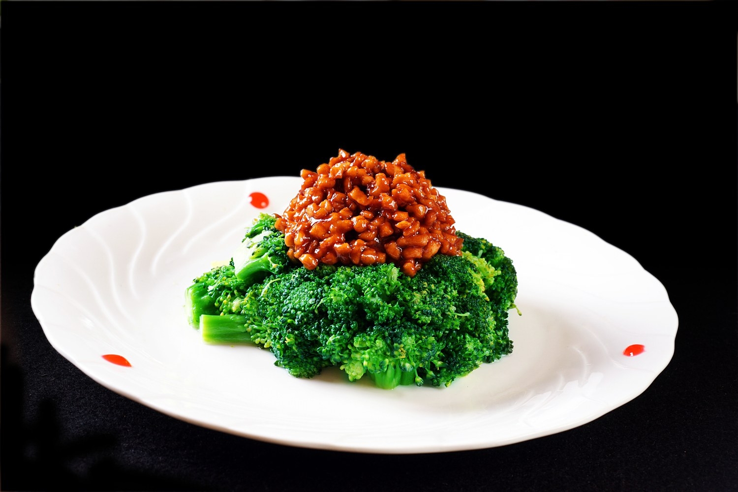 酱肉西兰花高清图片