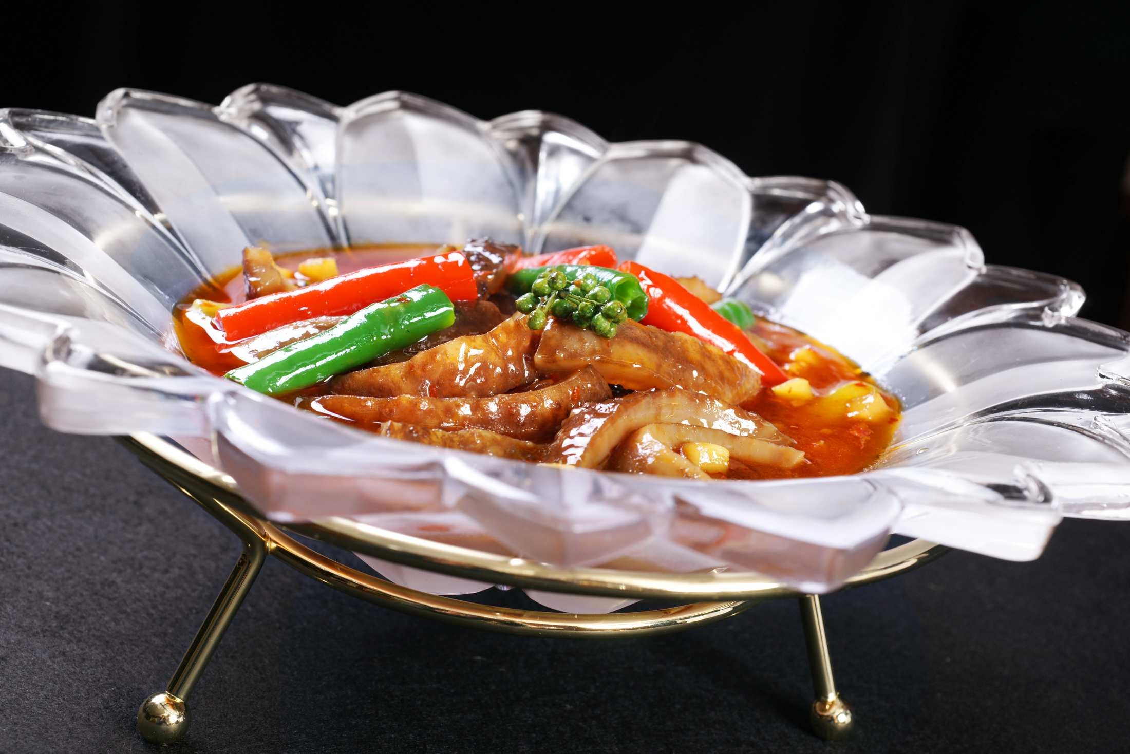 餐饮美食热川-青花椒辽参宣传图片灯箱