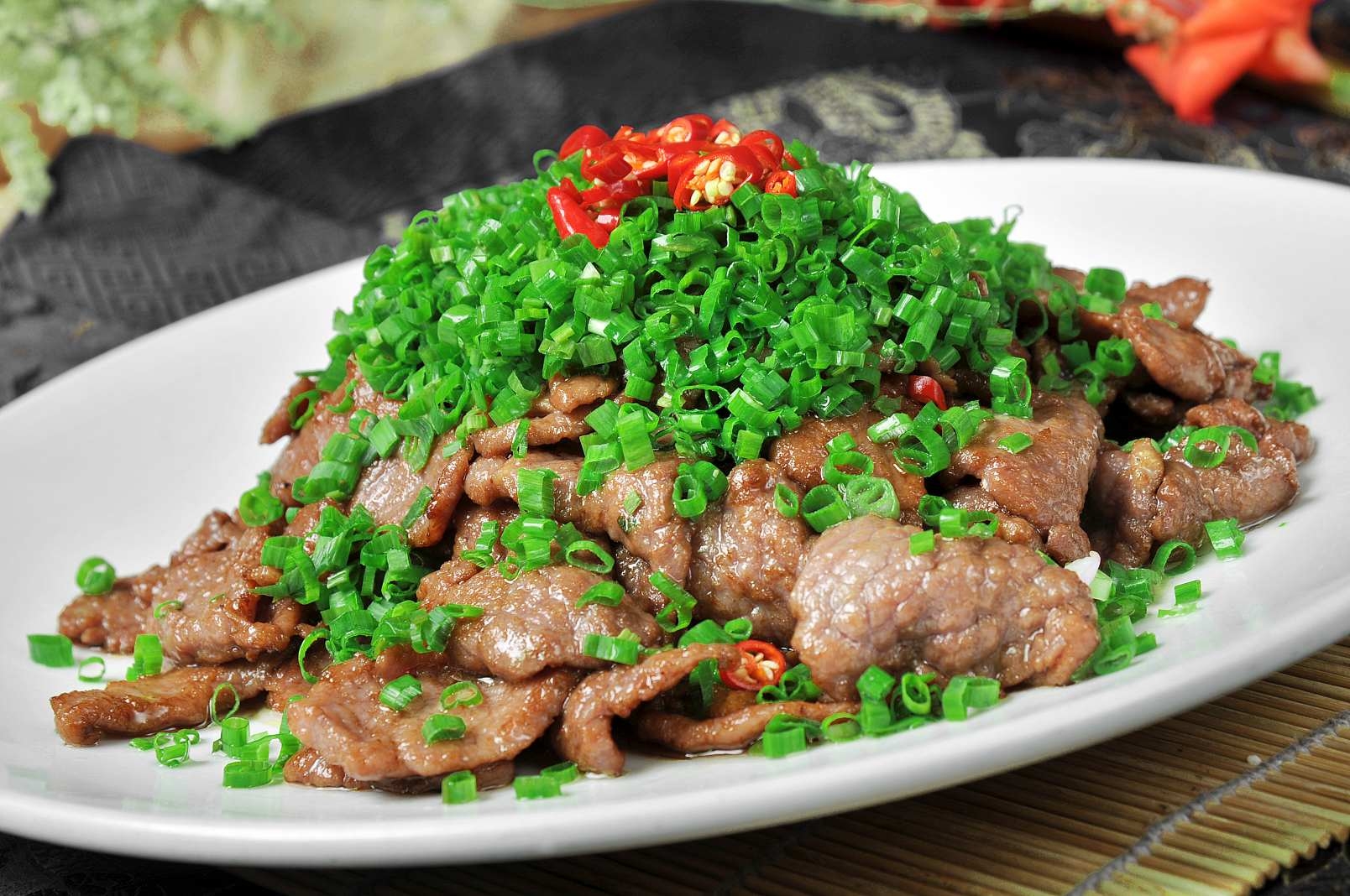 餐饮美食川菜葱香牛柳高清图片57