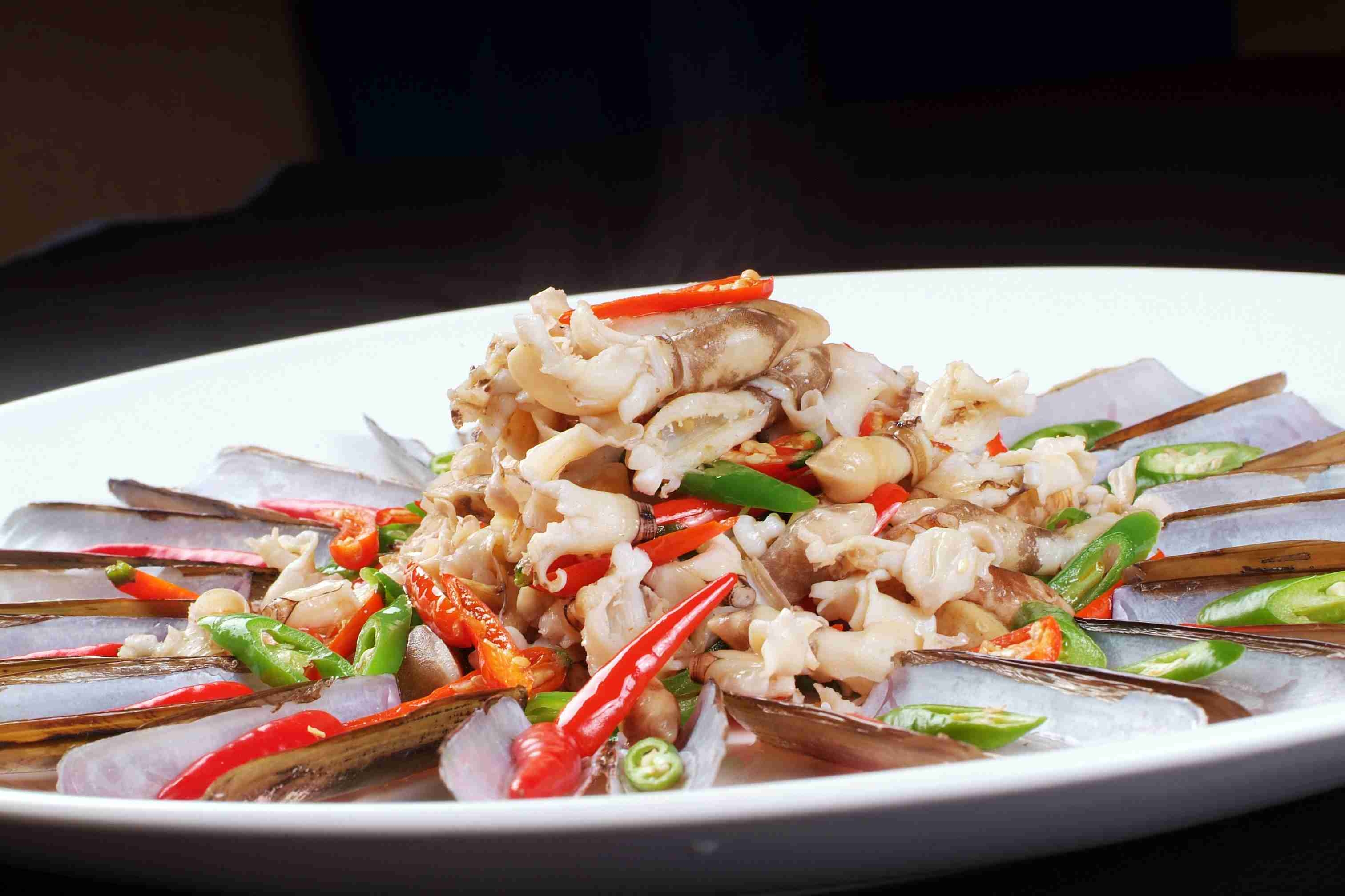 高清图片餐饮美食川菜香辣蛏子皇高清图片