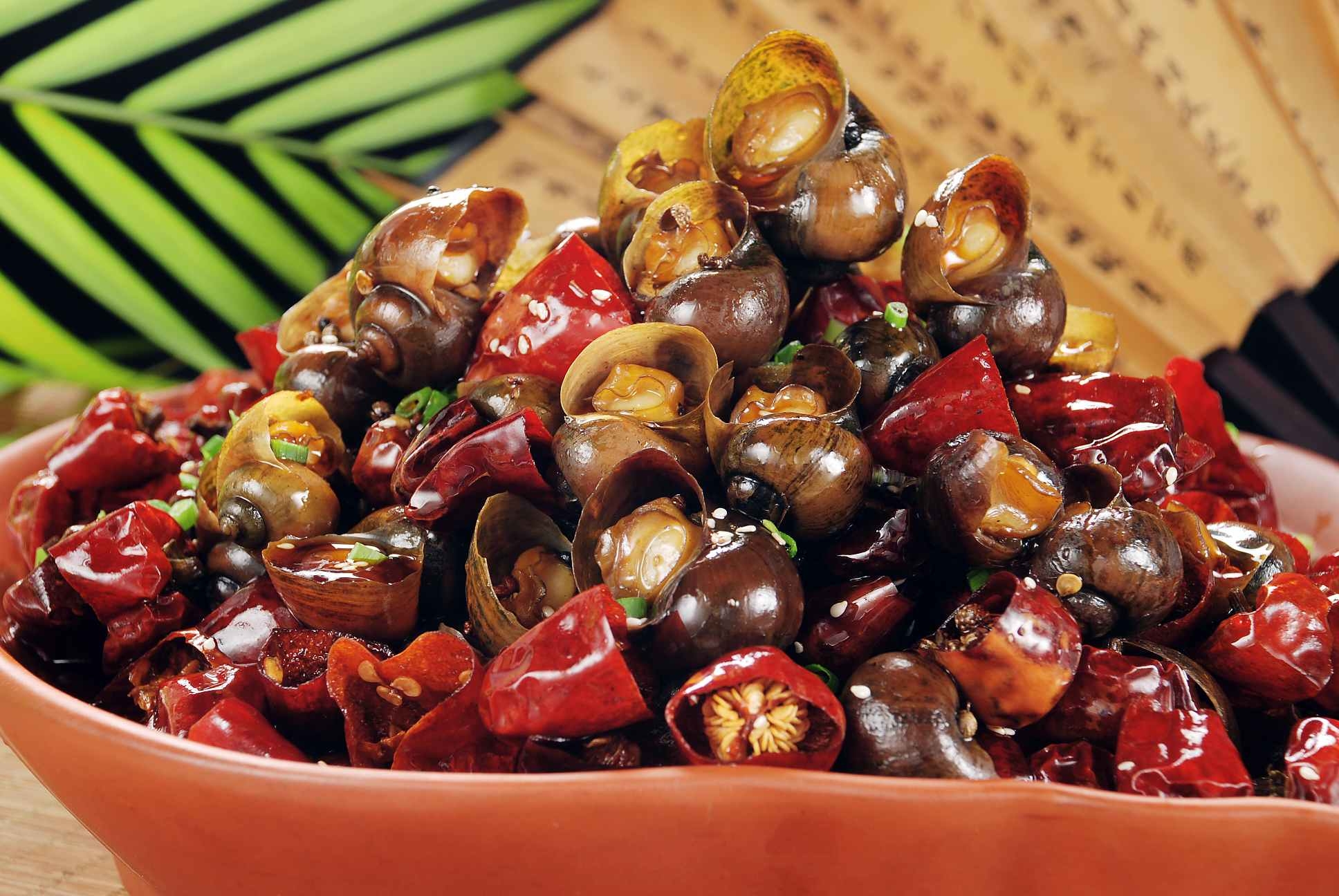 生态辣子螺高清图片