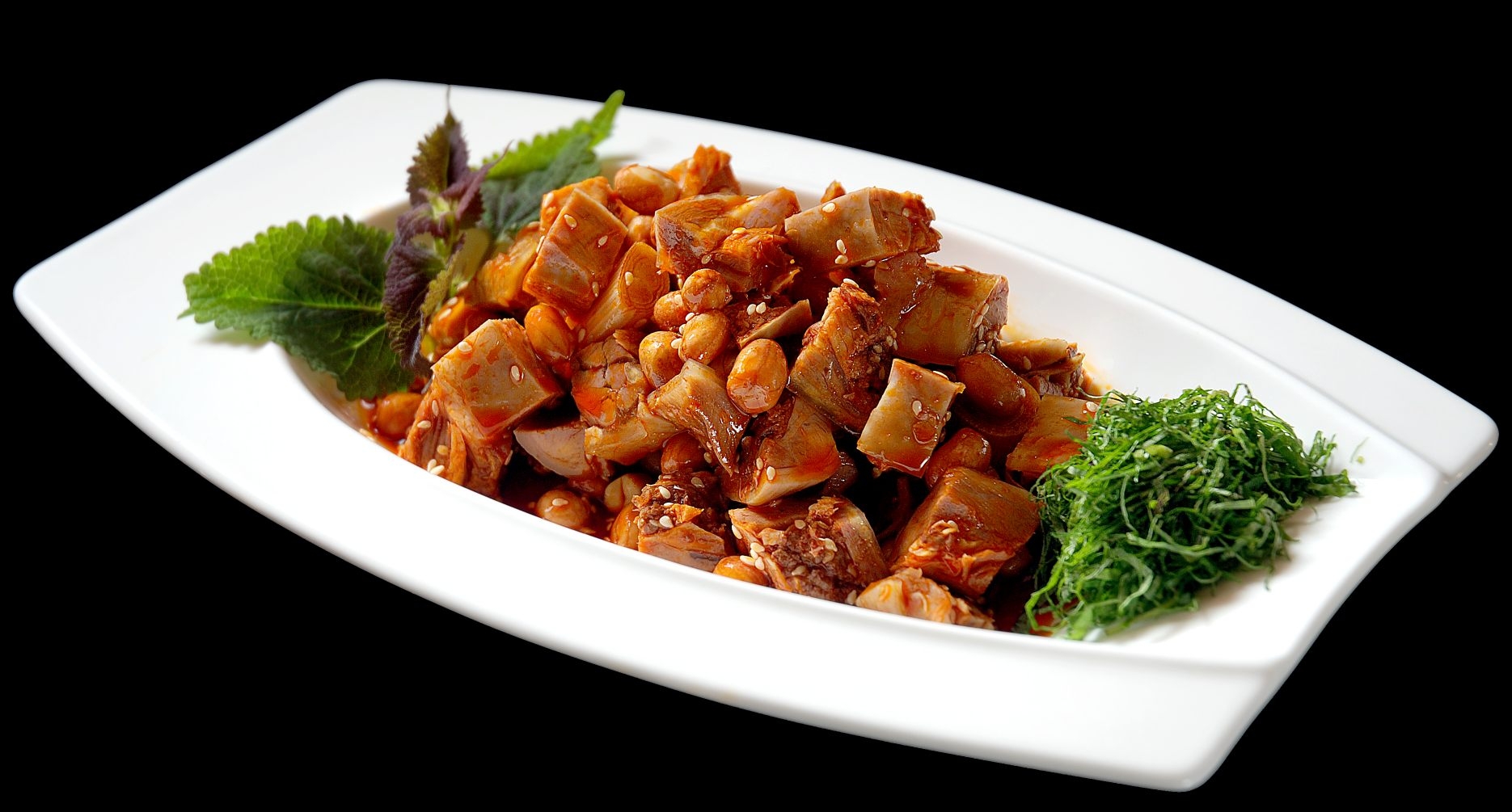 藿香口味鸡高清图片