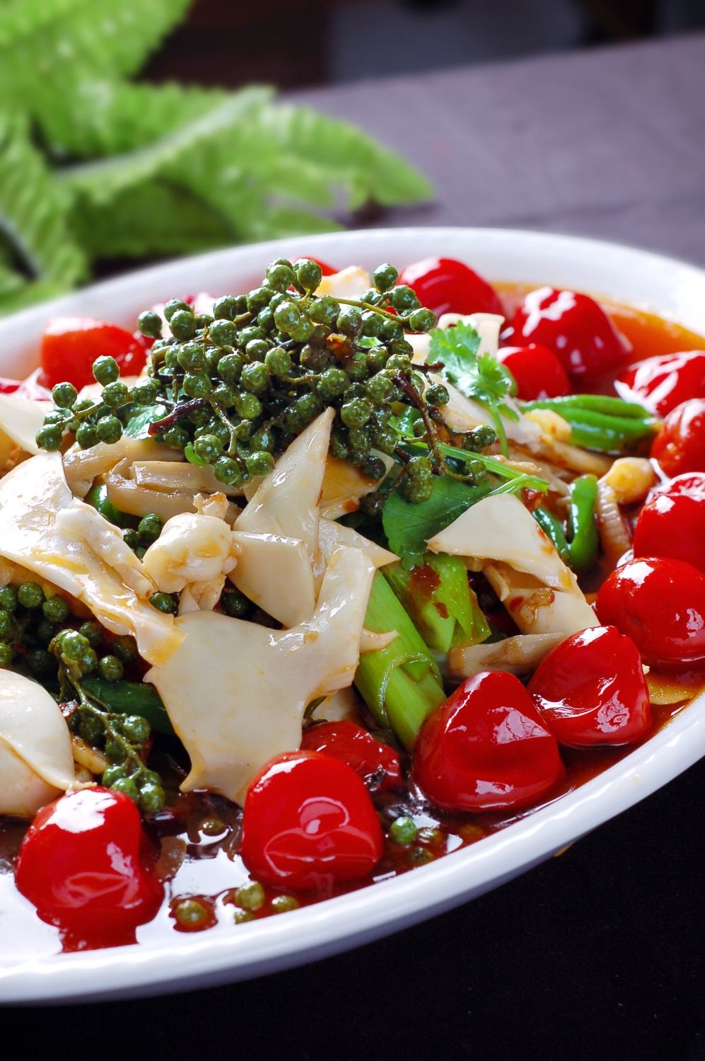 餐饮美食泡椒黄喉宣传图片灯箱