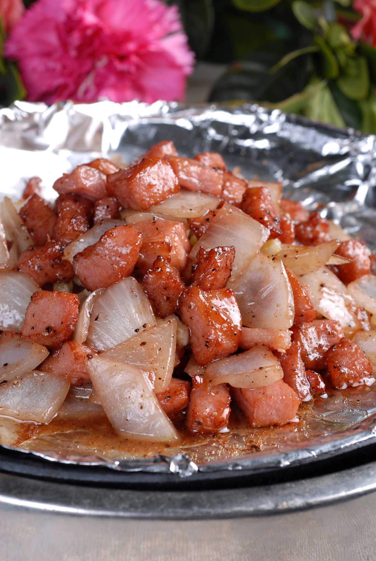 高清图片餐饮美食川菜黑椒格格肉高清图片