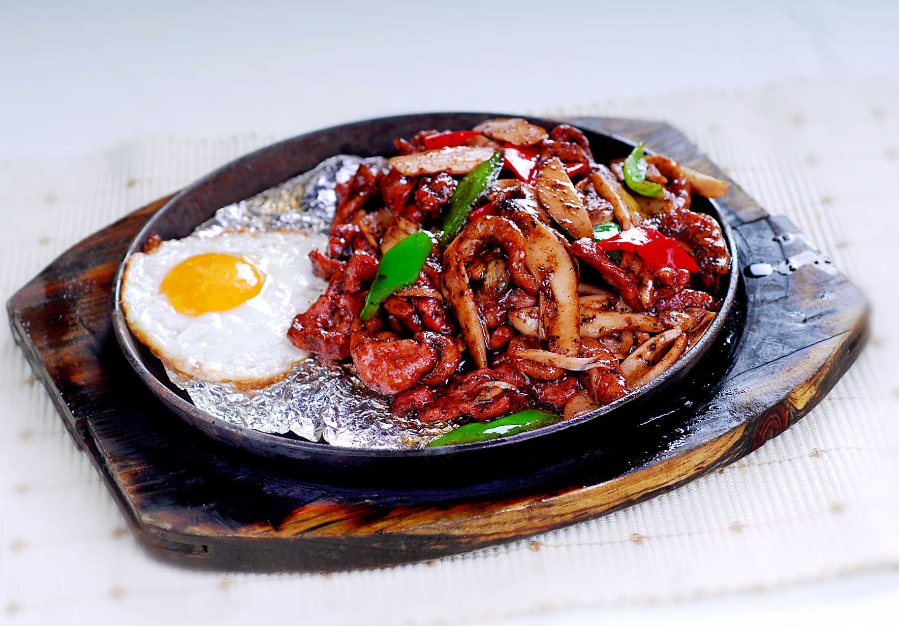 黑椒凤凰肉高清图片