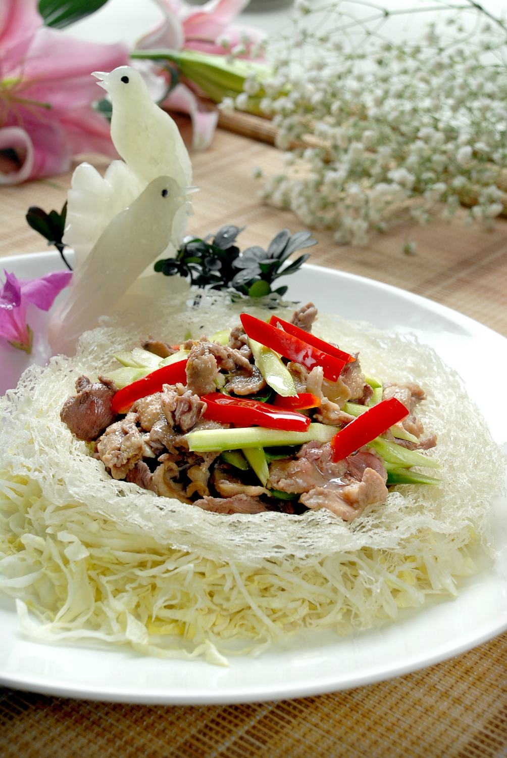 高清图片餐饮美食川菜芦笋滑鸽脯高清图片435