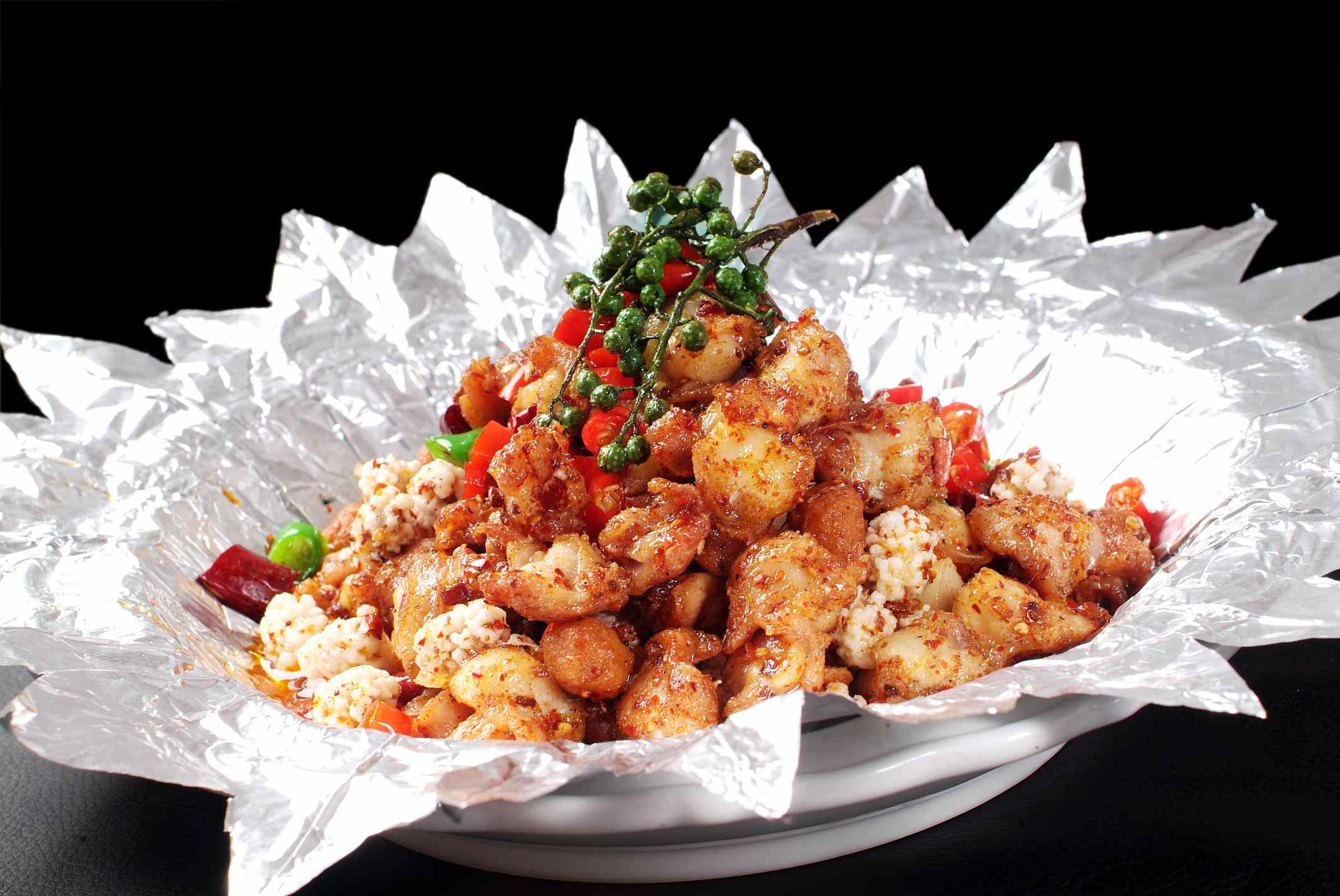 餐饮美食香辣掌中宝高清图片