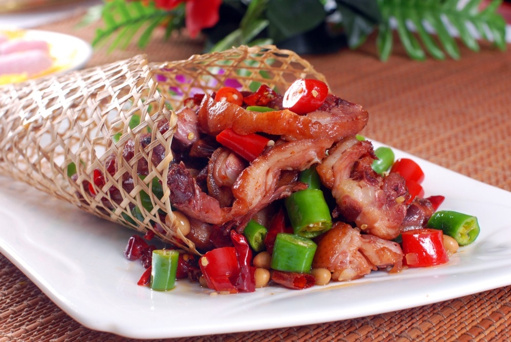 餐饮美食川菜豉香馋嘴鸭高清图片