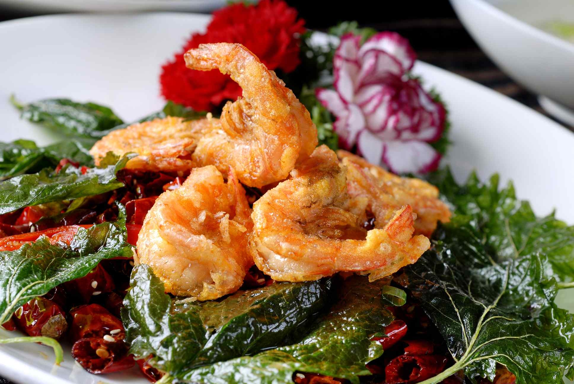 餐饮美食川菜藿香糊辣虾高清图片287