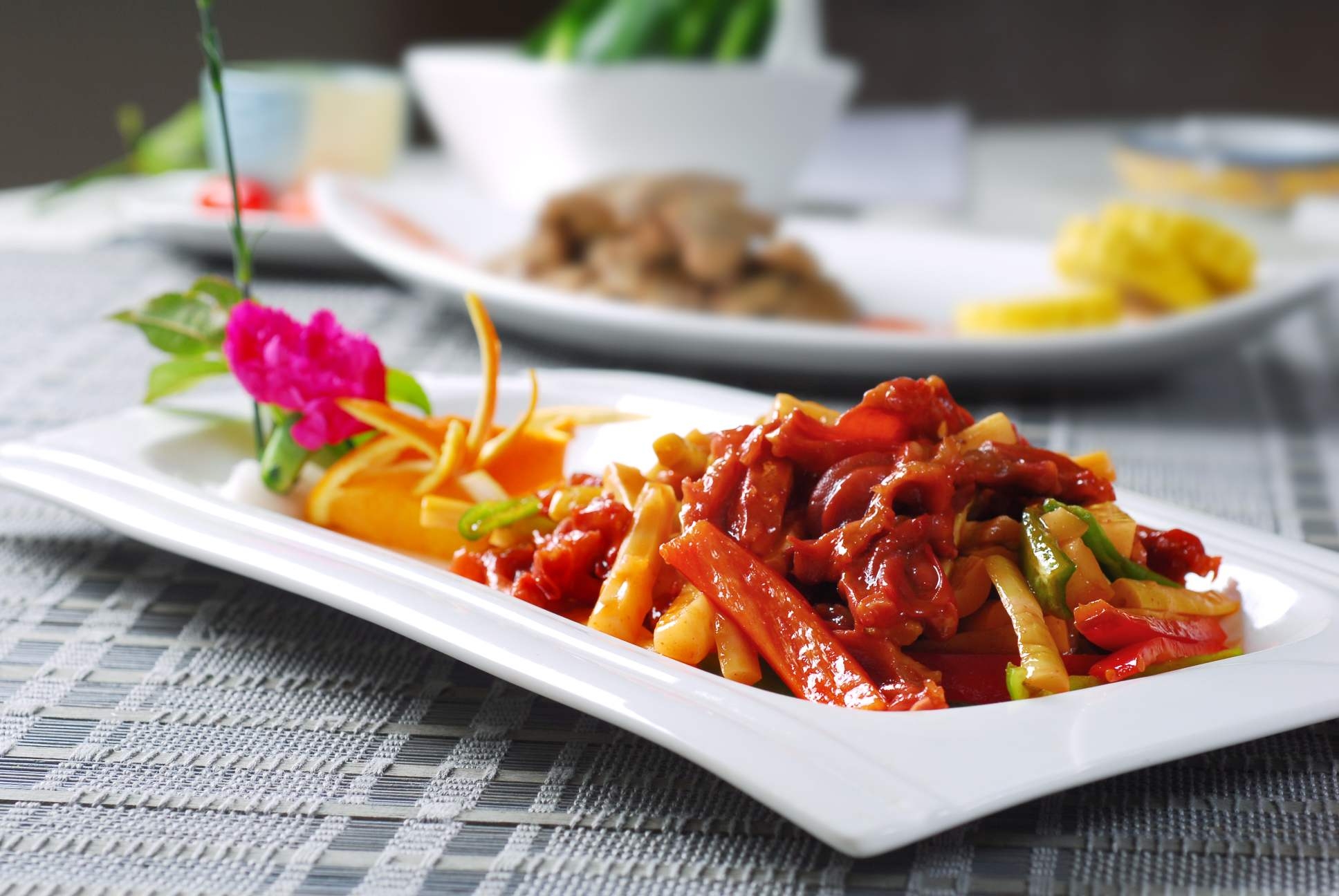 餐饮美食川菜汉笋爆鸭掌高清图片210