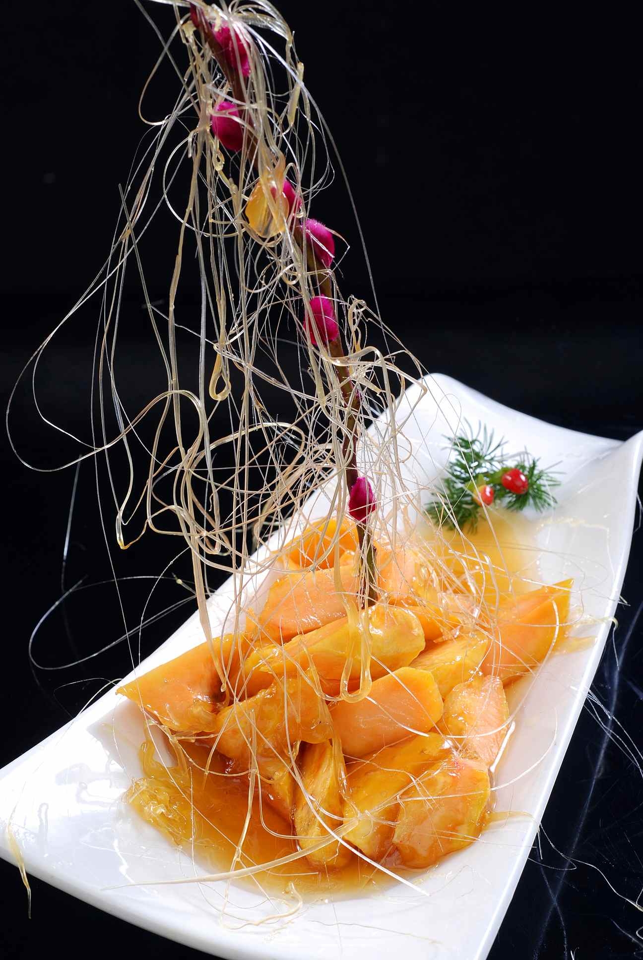 餐饮美食川菜拔丝红薯高清图片5