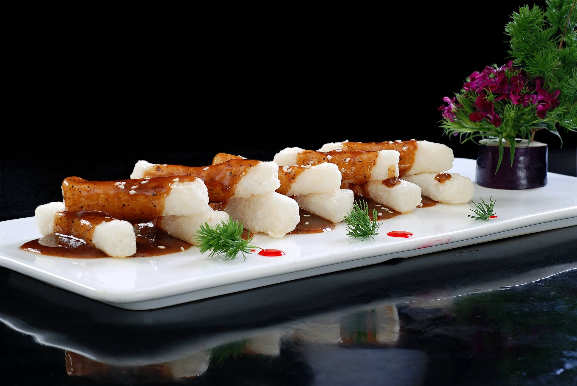 餐饮美食香煎鳕鱼宣传图片灯箱