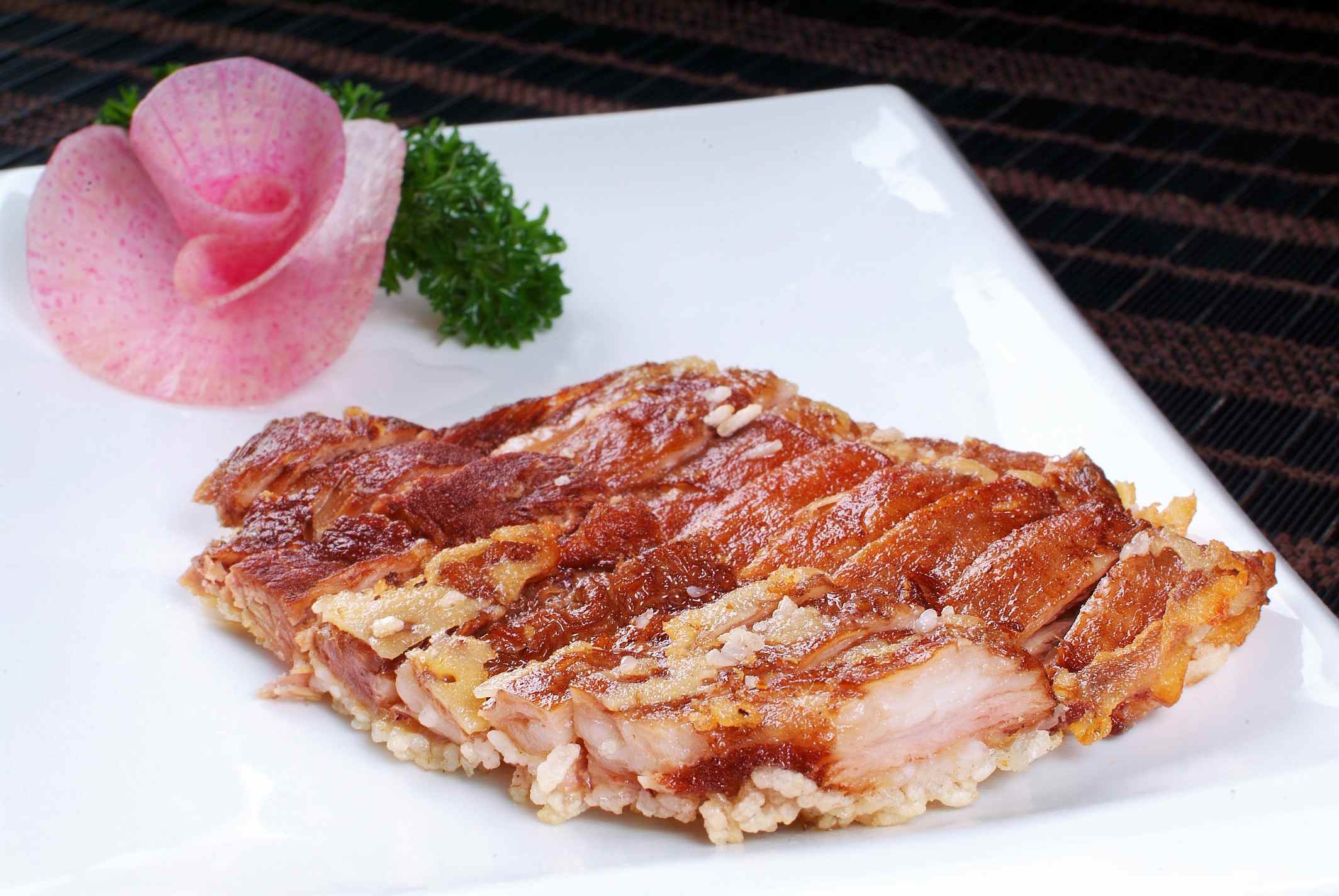 餐饮美食米香羊脯宣传图片灯箱