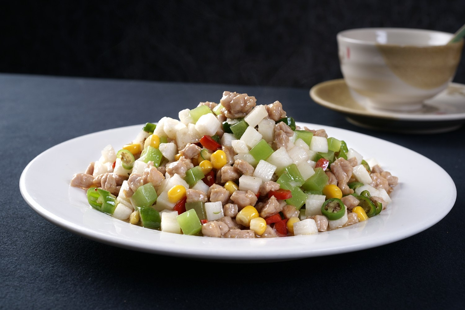 高清图片餐饮美食川菜山药鸡粒高清图片704