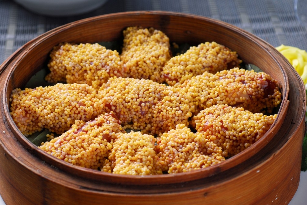 餐饮美食粗粮小米鸡高清图片