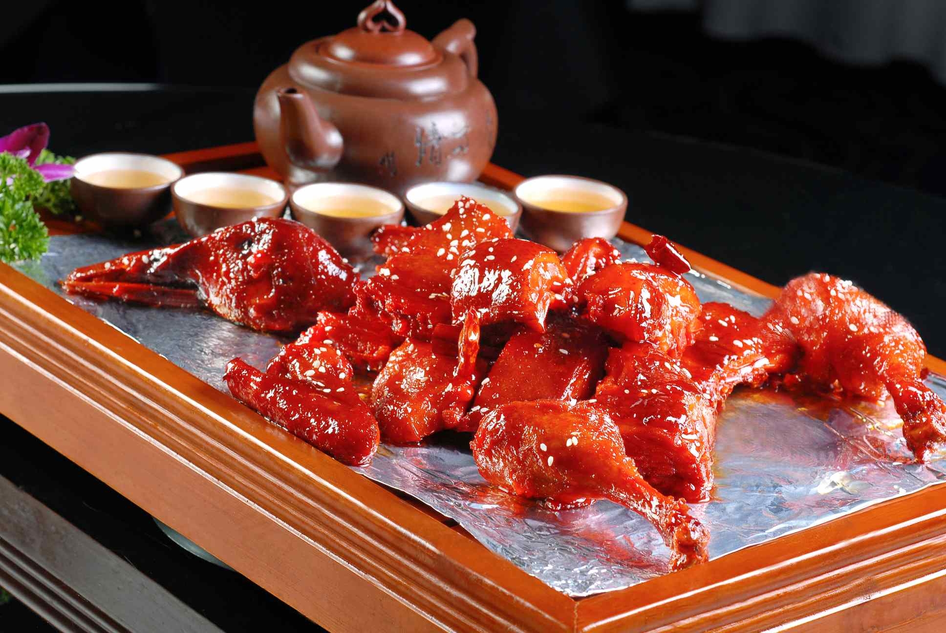 高清图片餐饮美食川菜灵山话梅鸭高清图片