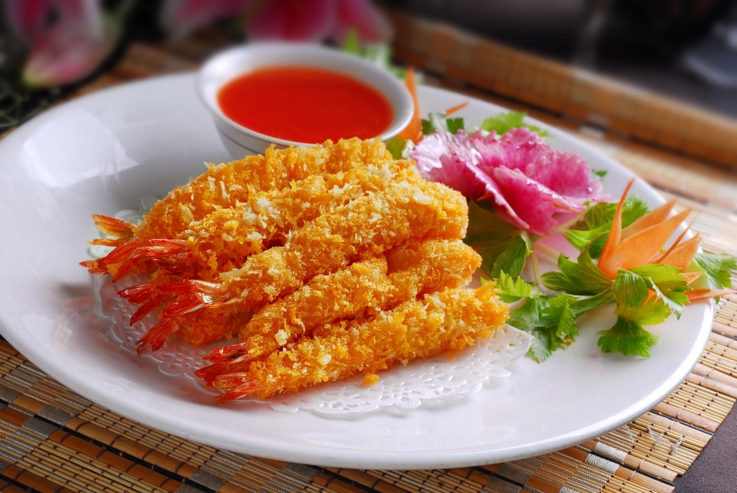 餐饮美食热-天香芙蓉虾宣传图片灯箱