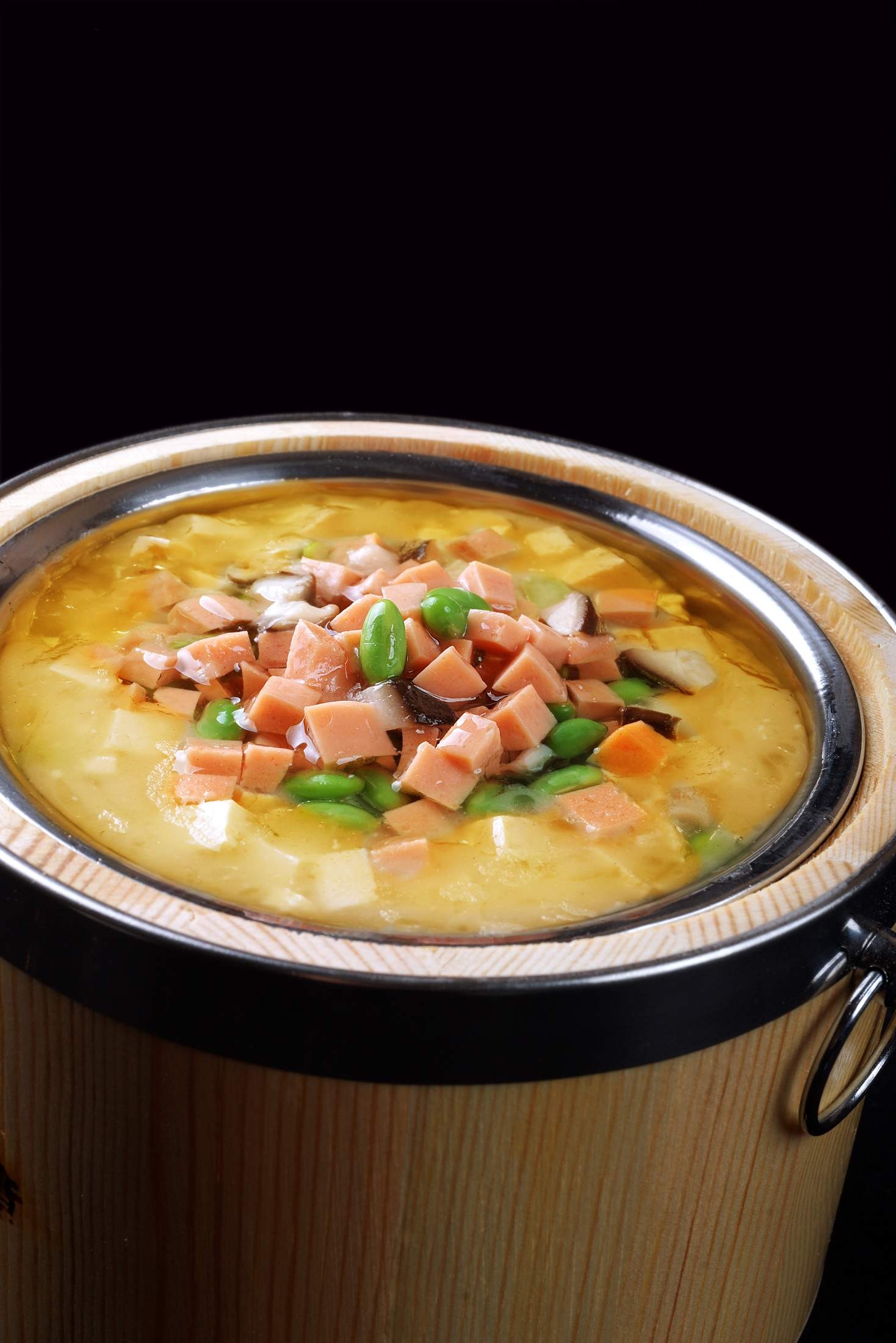 蟹黄豆花高清图片