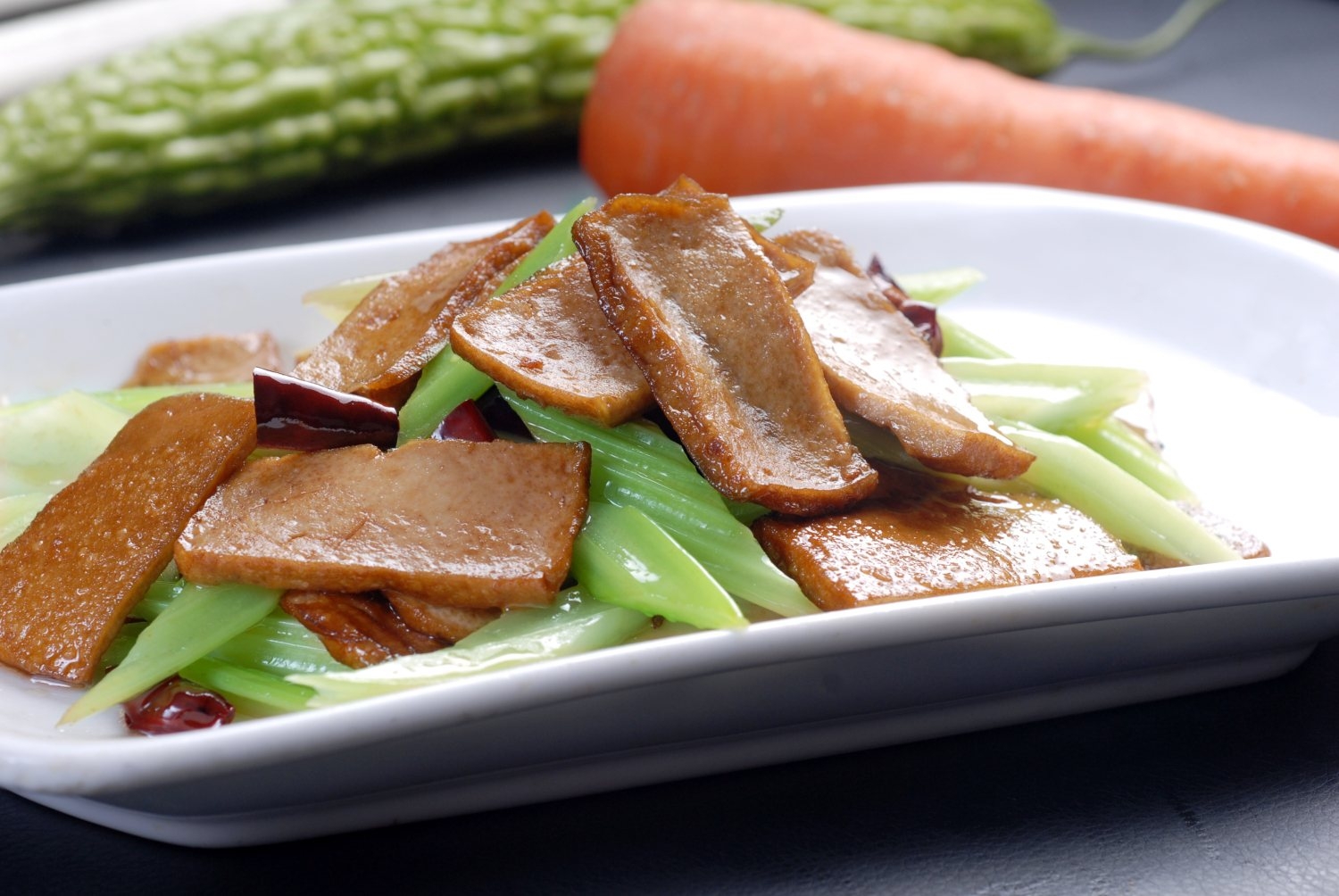 餐饮美食川菜湖南香干炒芹菜高清图片245