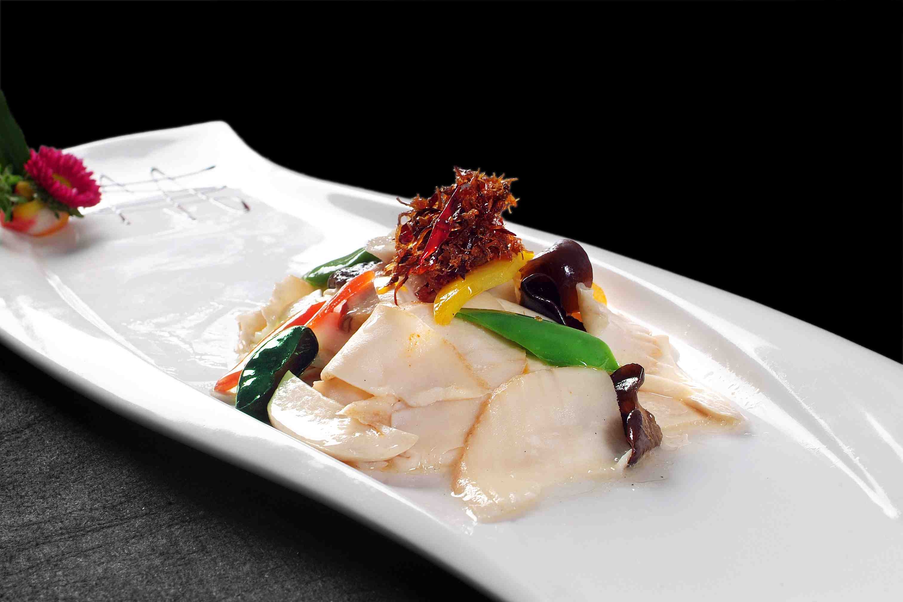 餐饮美食酱爆螺片高清图片