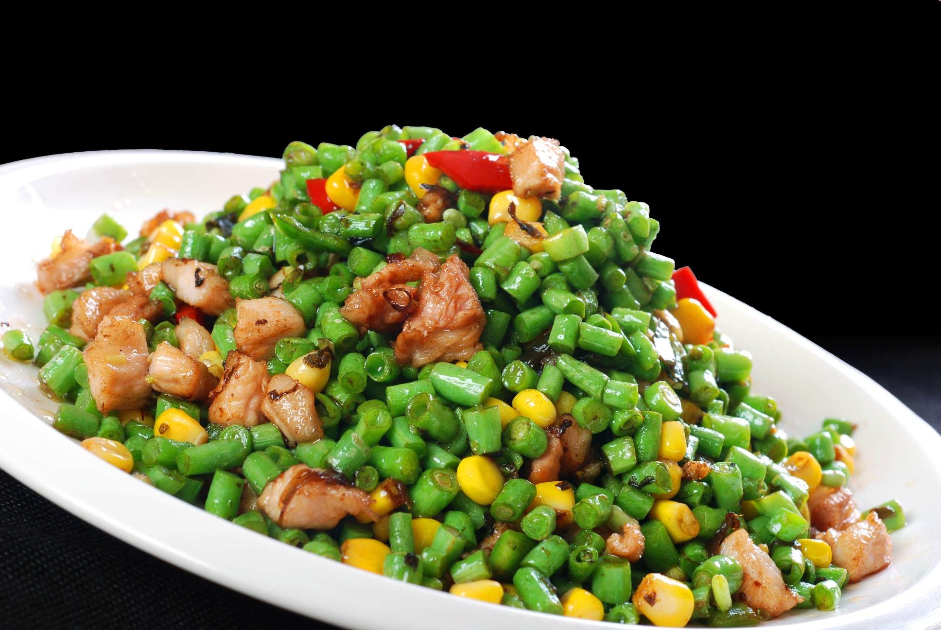 鲜豇豆碎角高清图片