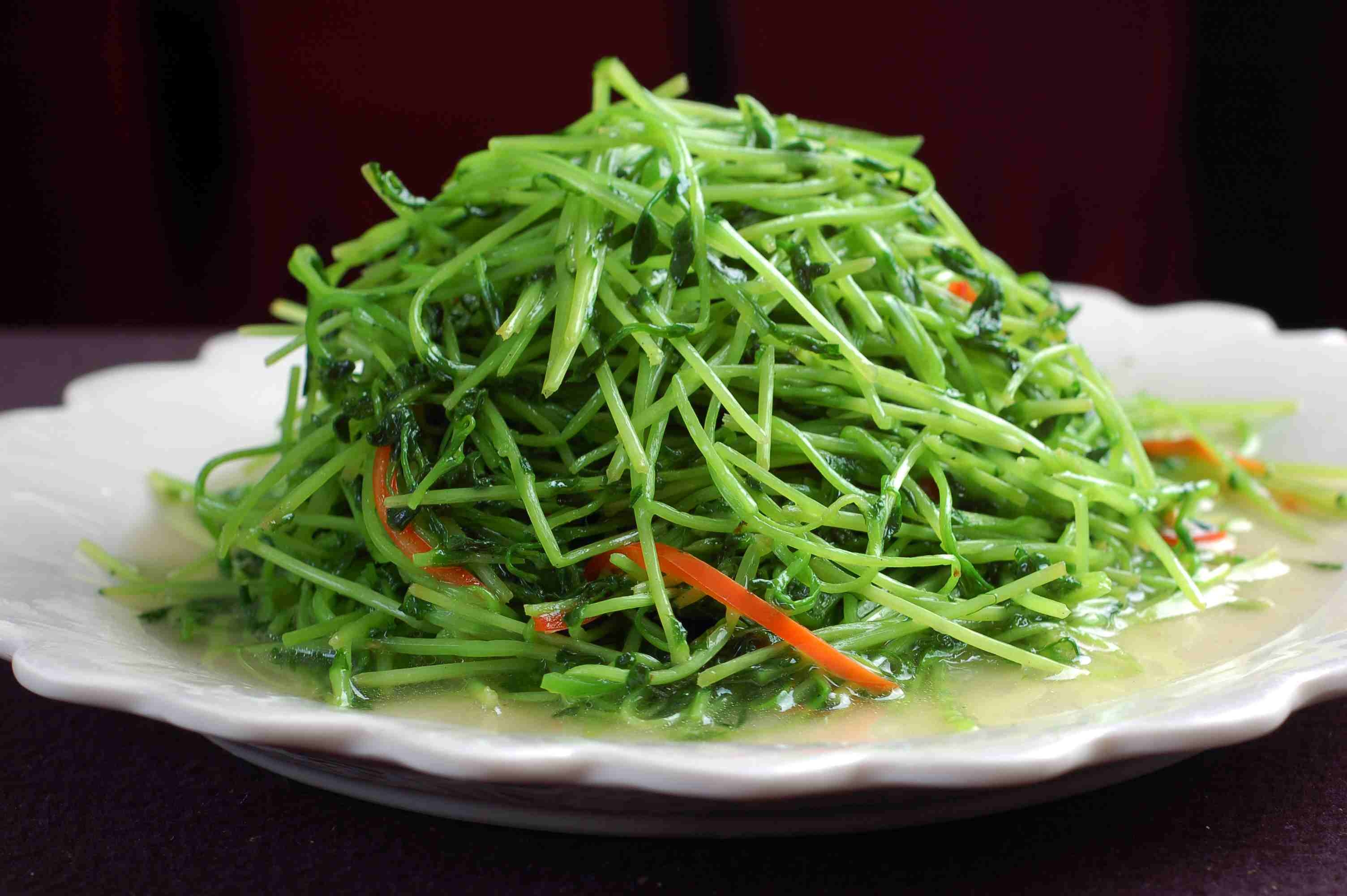 餐饮美食豌豆苗宣传图片灯箱