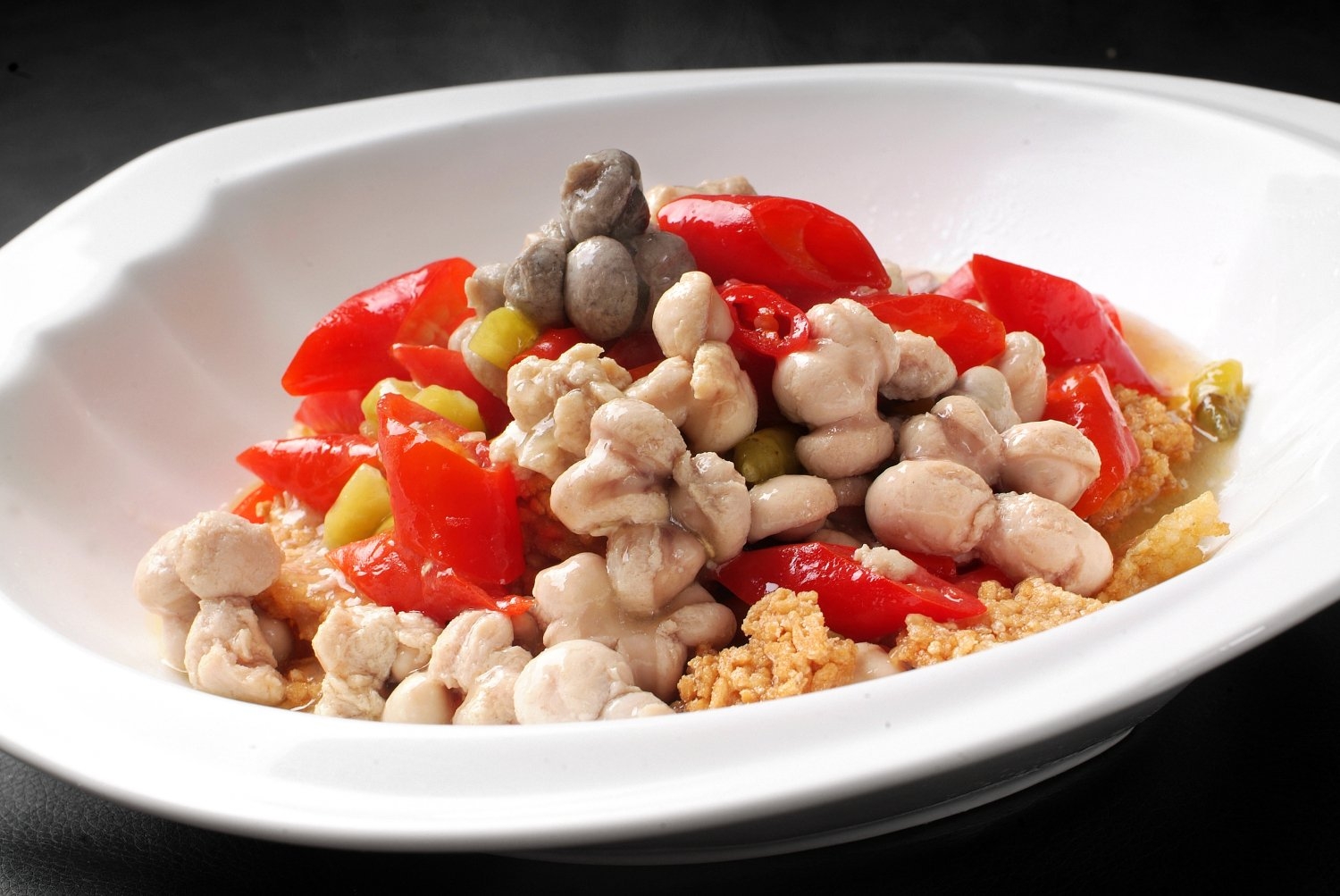 餐饮美食锅巴鸡肾宣传图片灯箱