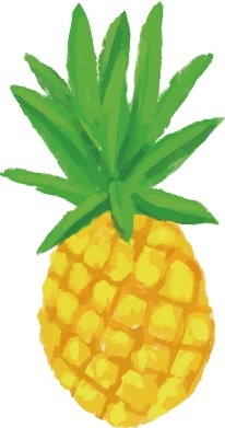 卡通凤梨卡通菠萝免抠透明素材设计图