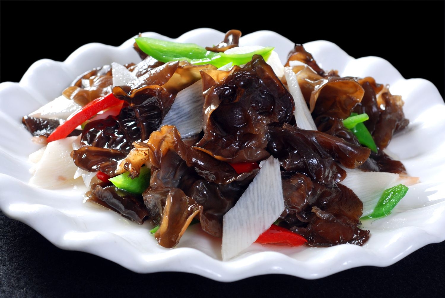 餐饮美食川菜山药炒木耳高清图片737