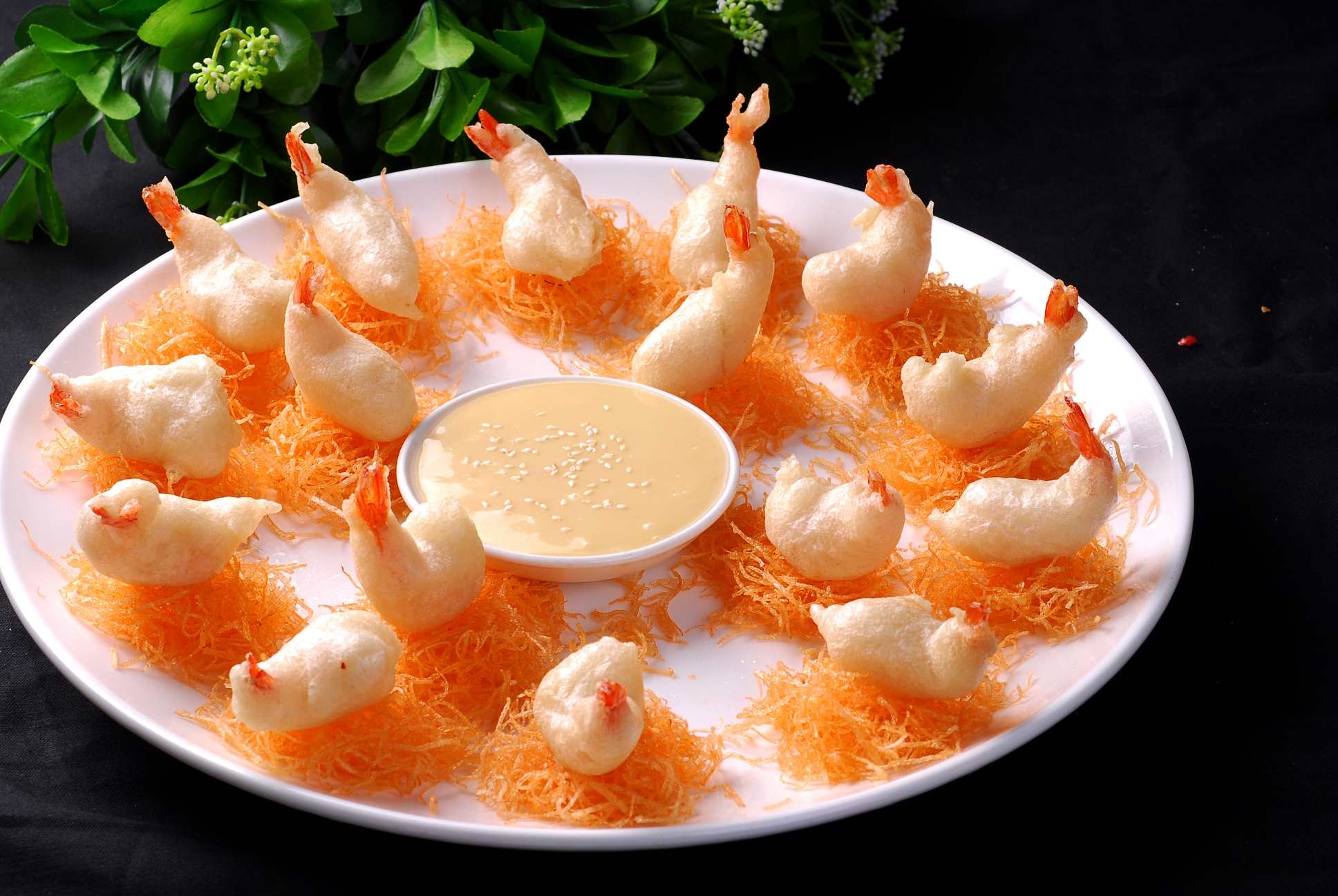 高清图片餐饮美食川菜金丝过江大虾高清图片