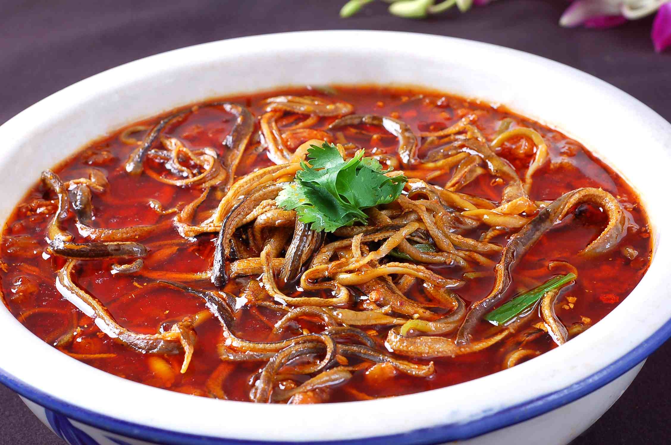 高清图片餐饮美食川菜峨鳝丝高清图片