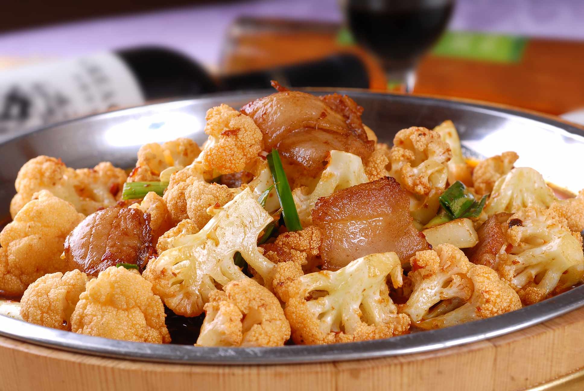 高清图片餐饮美食川菜铜盆花菜高清图片831